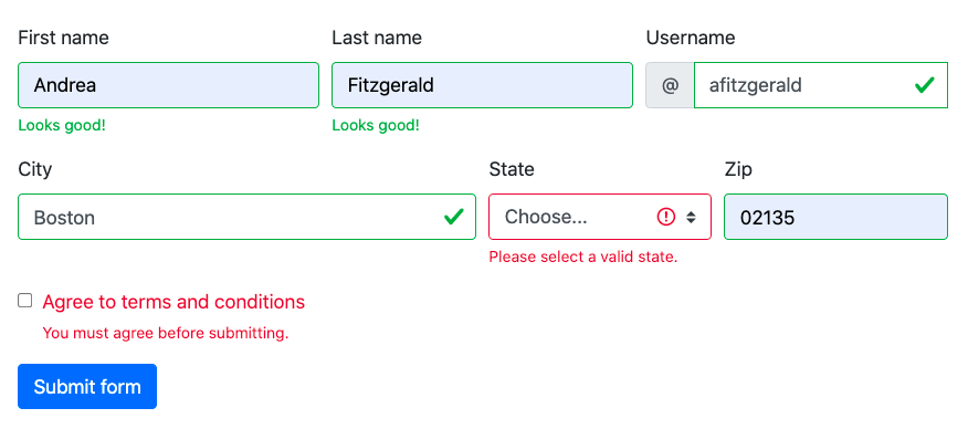 How to Create Web Forms in Bootstrap CSS Examples